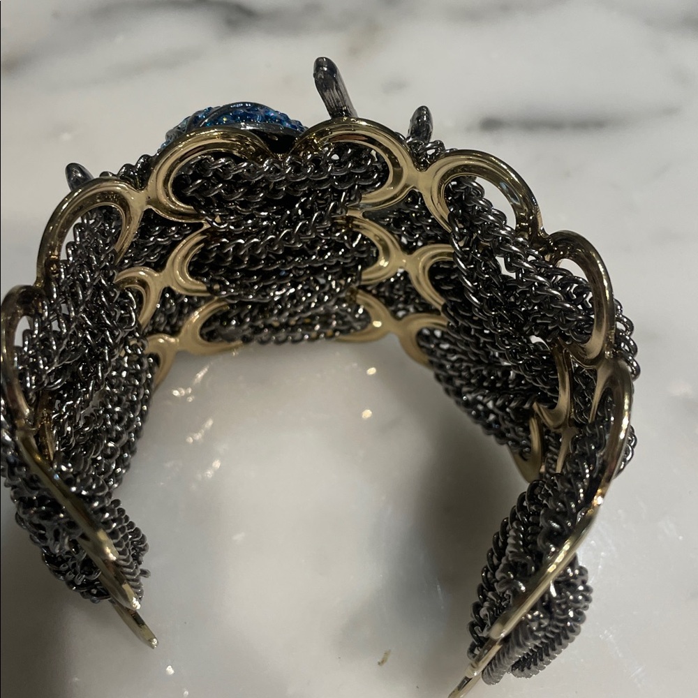 Betsey Johnson Blue and Purple Crystal Spider Bracelet - Picture 4 of 8